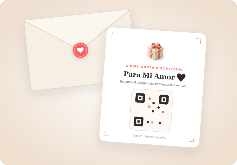 Lovent Card and Wax Sealed Envelope Mockup